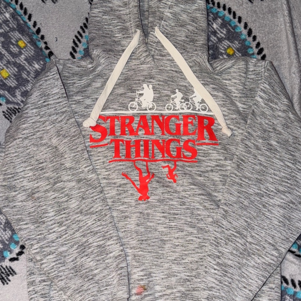 Stranger Things Gray Hoodie
